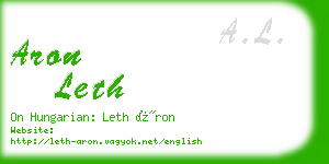 aron leth business card